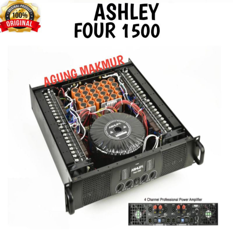 Power Amplifier ASHLEY FOUR 1500 Original - Power ASHLEY Four-1500 Original