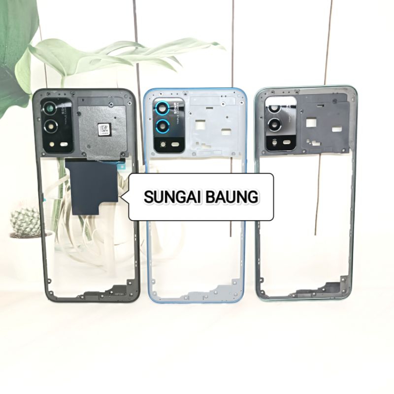 bezel bezzel tutup mesin tulang samping oppo a55 4g