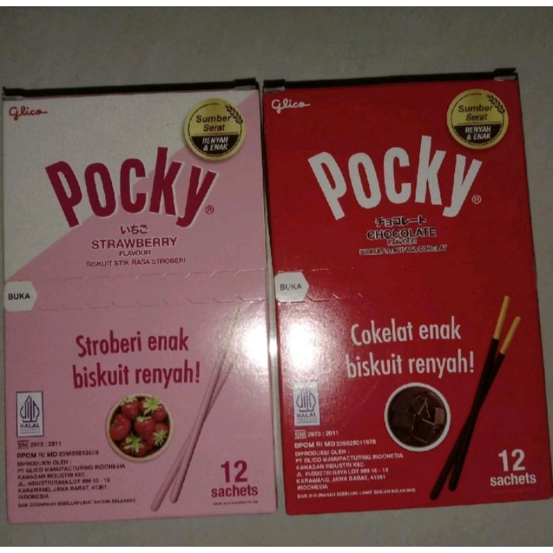 

Pocky Stroberi Sachet Satu Packs, Pocky Cokelat Sachet Satu Packs, Pocky Stroberi Mini Satu Packs, Pocky Cokelat Mini Satu Packs