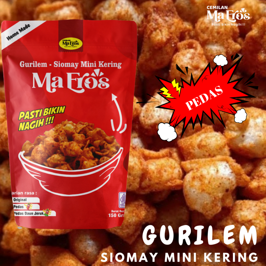 

➠❉✳ Cemilan MaEros | GURILEM - SIOMAY MINI KERING 75 Gram | Cemilan Viral Cemilan Keluarga Kekinian | Bisa COD