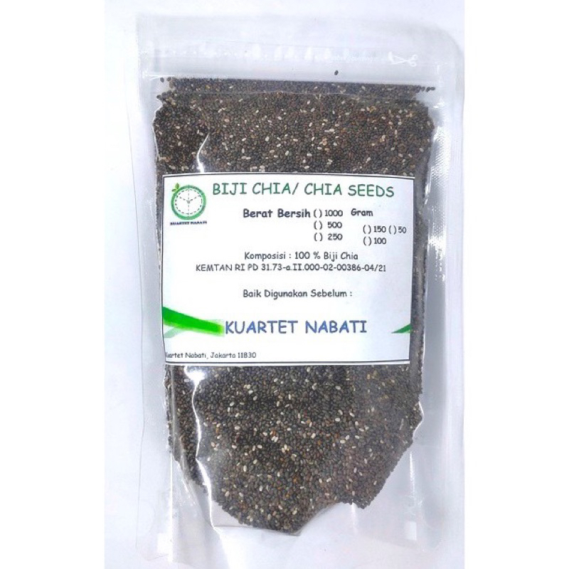 

250gr Organic Black Chia Seeds - Biji Chia Hitam Organik - USDA Certified Organic