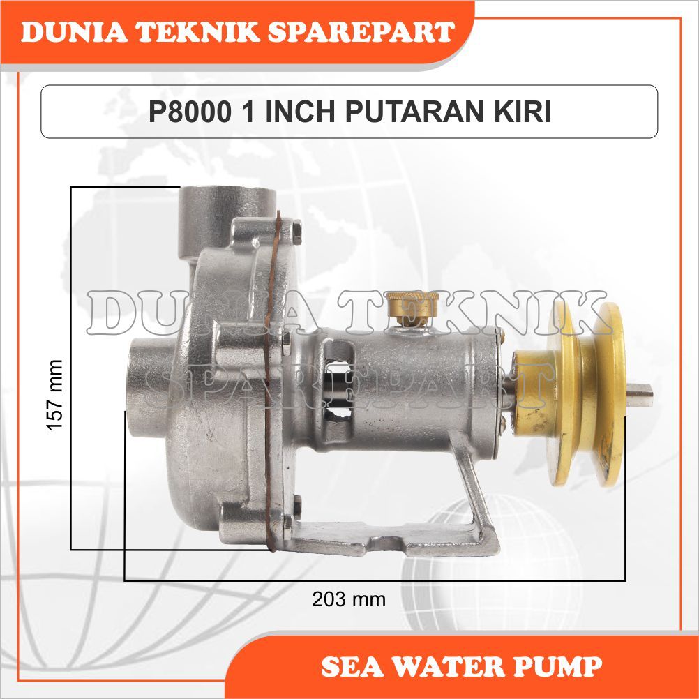 P8000 1" LH SEA WATER PUMP / POMPA AIR LAUT / POMPA KEONG / POMPA STAINLESS / POMPA SIRKULASI