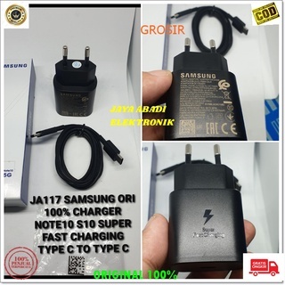 J117 SAMSUNG ORIGINAL 3A ADAPTOR 25 WATT CASAN FAST CHARGING USB TYPE C TIPE C CHARGER CHARGE FLASH 