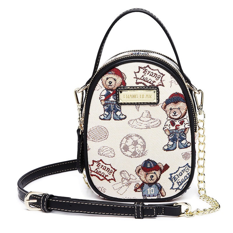 YORU ERANG BEAR Original Tas Selempang Wanita Motif Beruang Timbul EB-8807