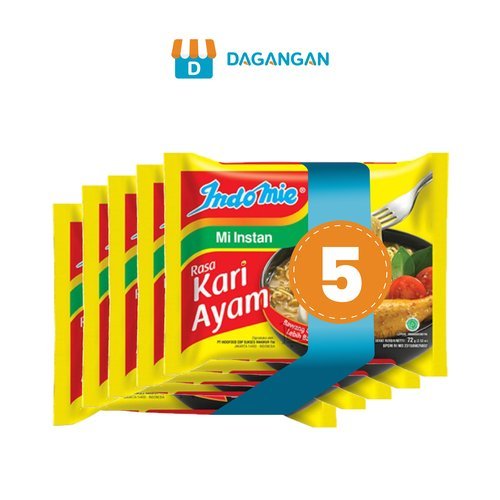 

Indomie Mi Instan Kari Ayam 72 gr @ Pack isi 5 pcs