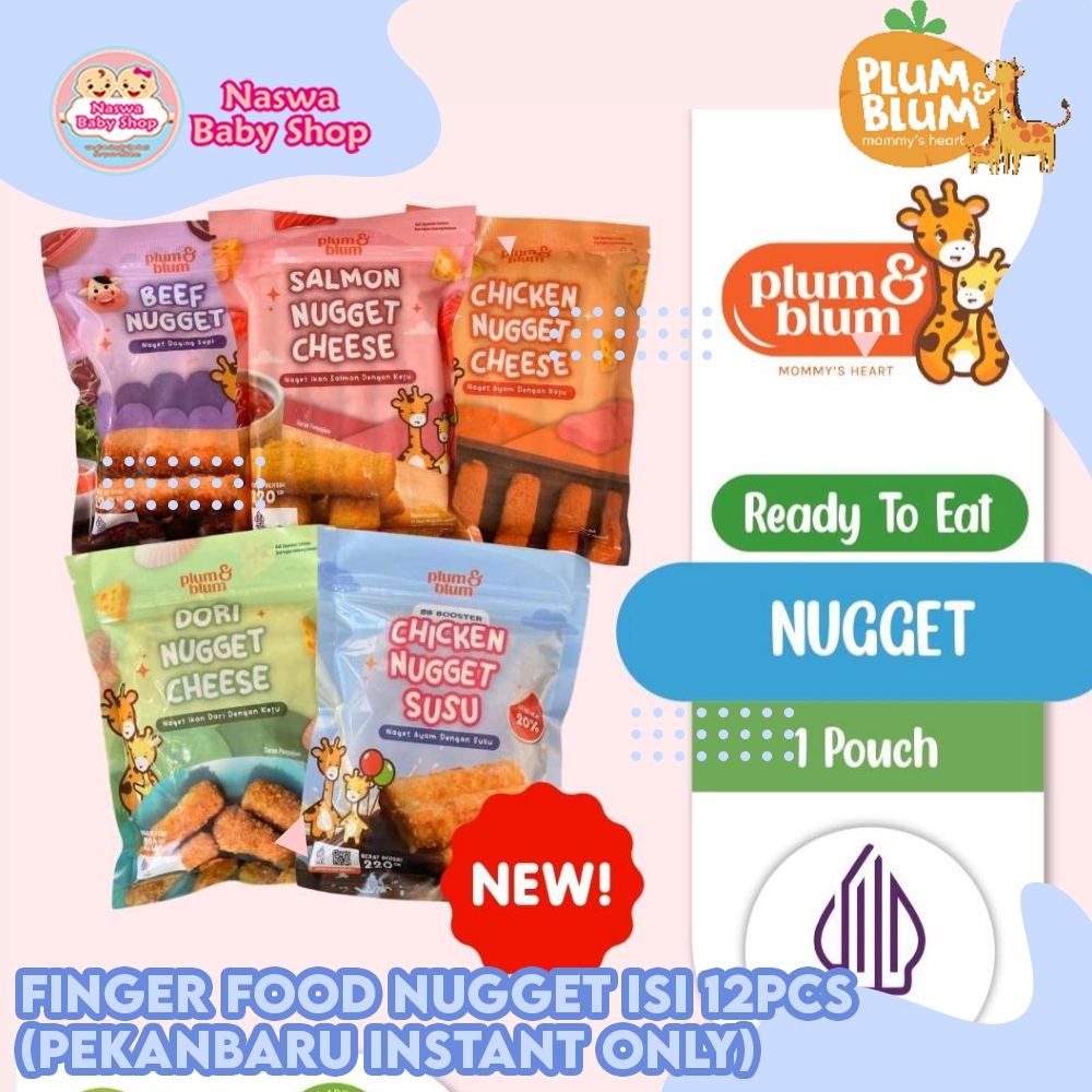 

Plum & Blum Finger Food Nugget Tanpa Pewarna & Pengawet Isi 12pcs (Pekanbaru Instant Only)
