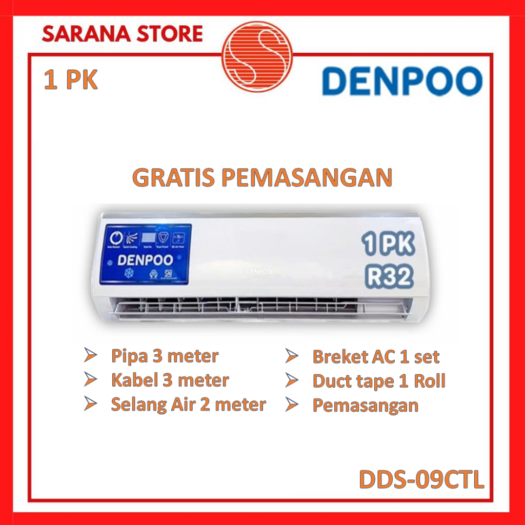 AC DENPOO 1 PK Low Watt Series DDS-09CTL 1 PK DDS09CTL 09CTL