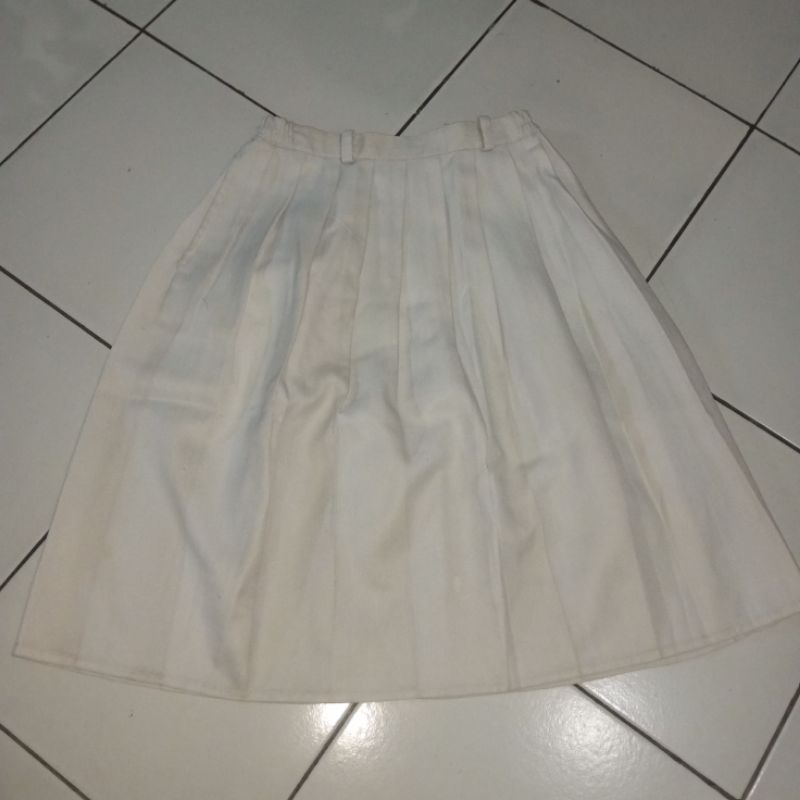 Rok putih pendek panjang rok seragam SD SMP SMA
