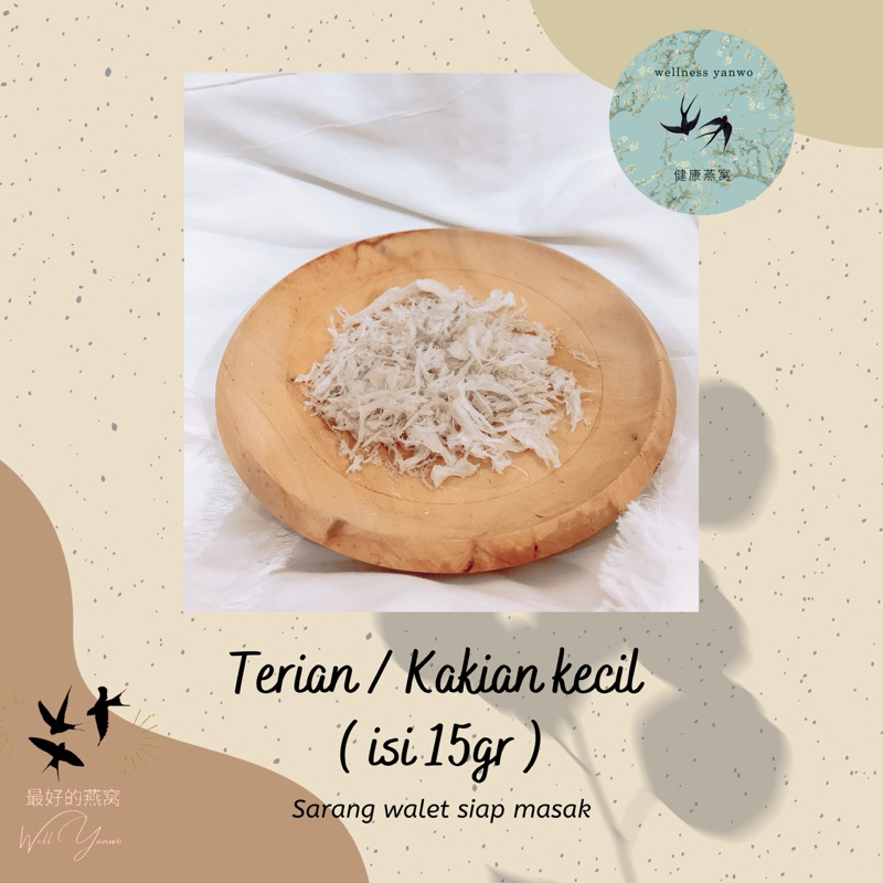 

BirdNest Terian Sarang Burung siap masak