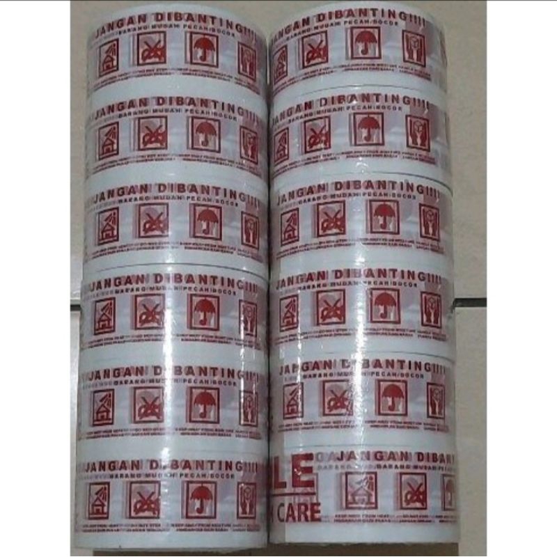 

Lakban fragile/ jangan dibanting 48mm x 90 yard ( putih )
