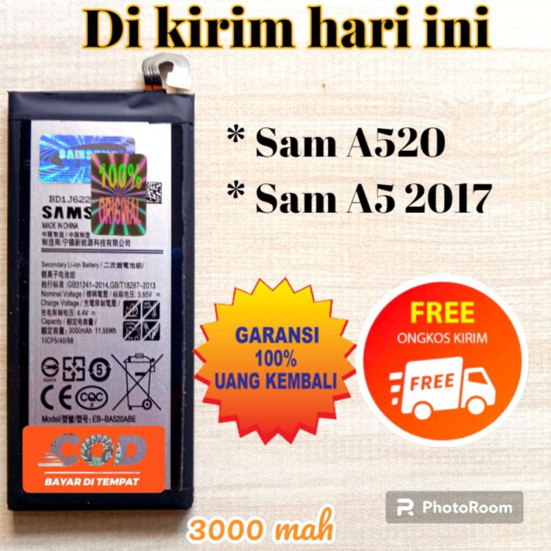 baterai Sam a520 A5 2017 tanam garansi BATTERY batre