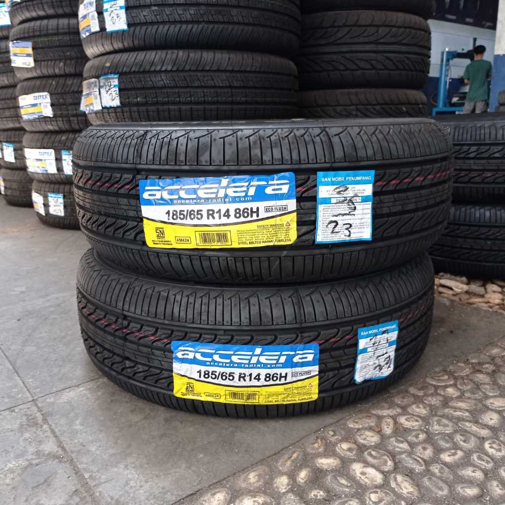 BAN MOBIL AGYA AYLA RING 14 TAPAK LEBAR 185 65 R14 ACCELERA ECOPLUSH