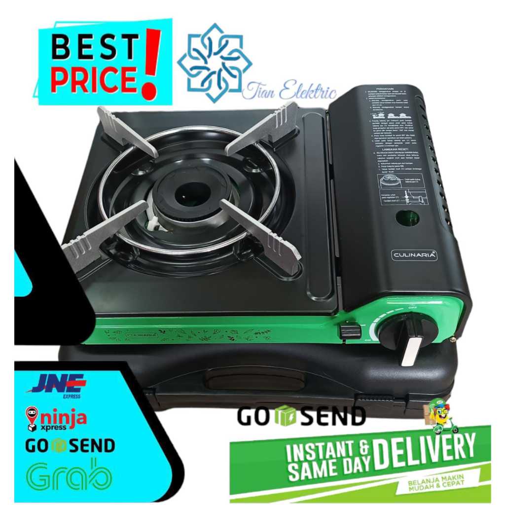 HI-COOK KC-110 Kompor Gas Portable Kulinaria Wave