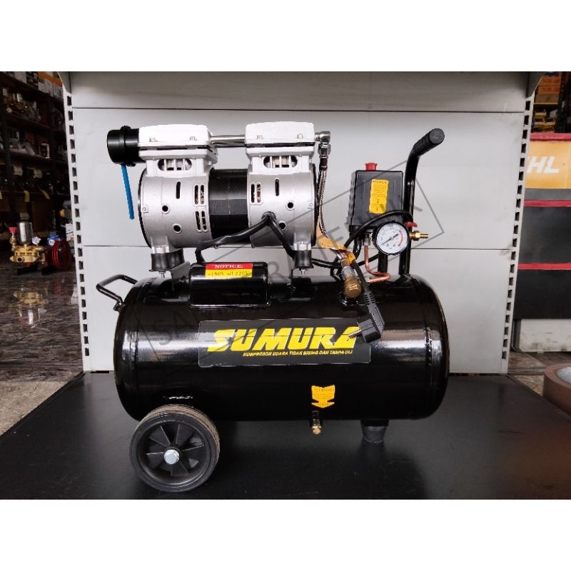 Kompresor Angin Tanpa Oli Compresor SUMURA OFS 550-25 25Liter / Portable Air Compressor