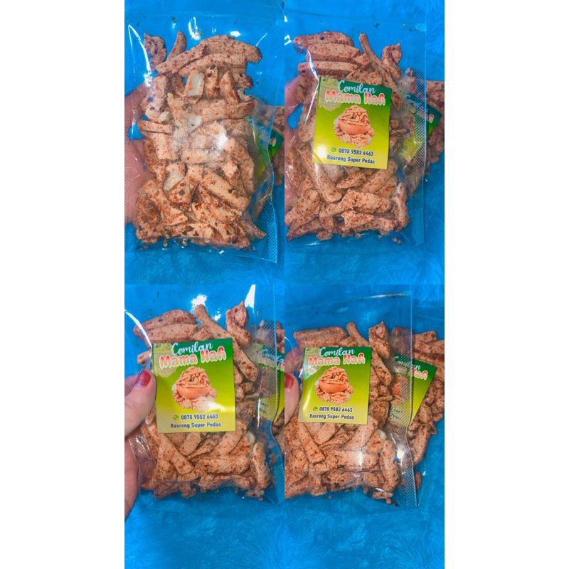 

Basreng rasa pedas daun jeruk & original daun jeruk