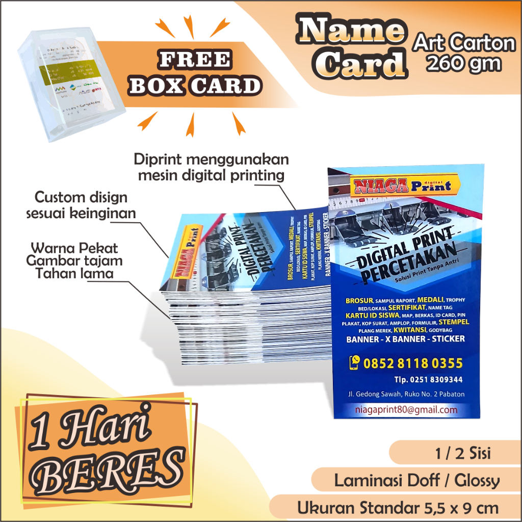 

Name Tag (Art Carton) MURAH BERKUALITAS