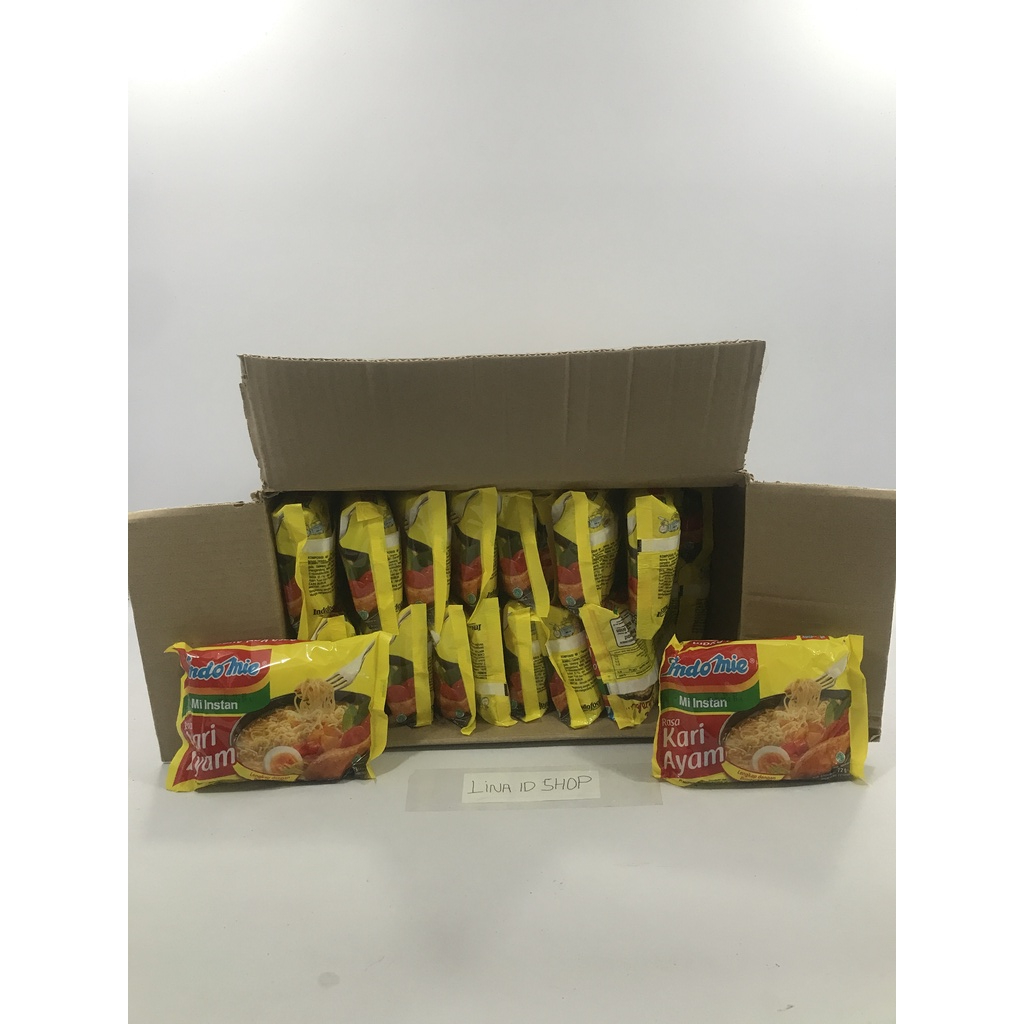 

Indomie Mi Instan Rasa Kari Ayam Lengkap Dengan Bumbu Kari (1 Box Isi 40 Bungkus Kemasan 72gr)