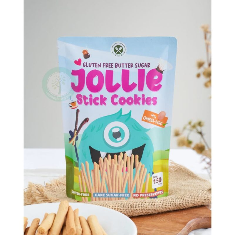

JOLLIE STICK COOKIES GLUTEN FREE BUTTER SUGAR 150 GRAM