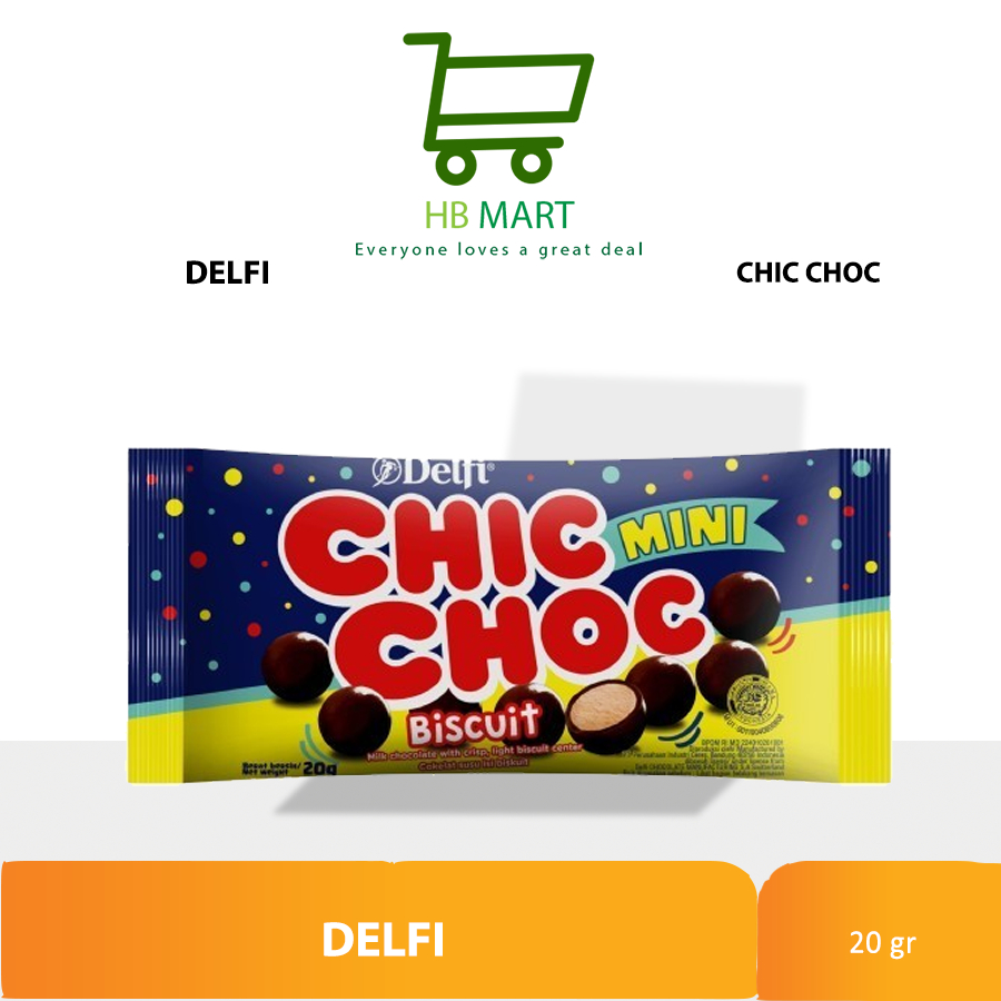 

DELFI CHIC CHOC COKELAT BISKUIT MINI 20GR