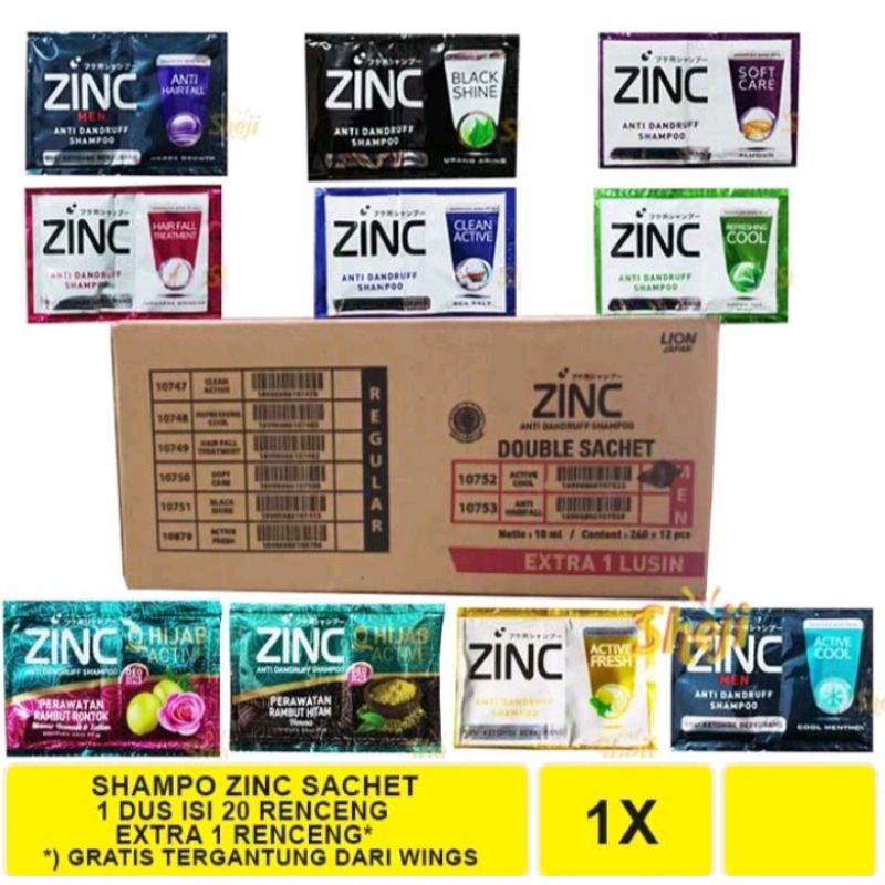 sampo zinc 1dus isi 20 free 12pcs