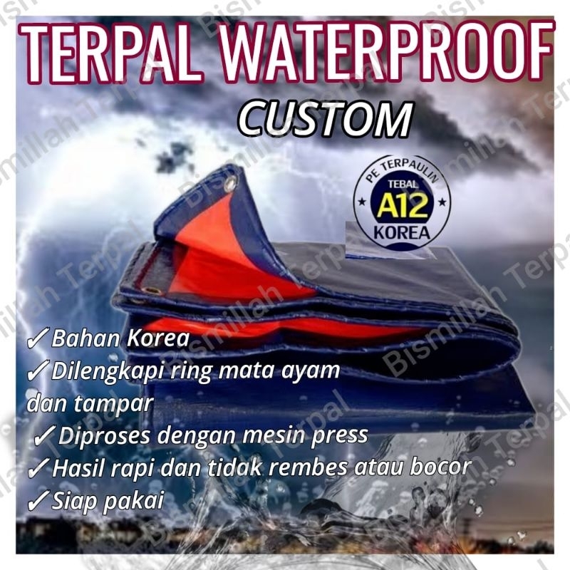 Terpal Tenda A12 ukuran 5x6 meter kuat dan tebal
