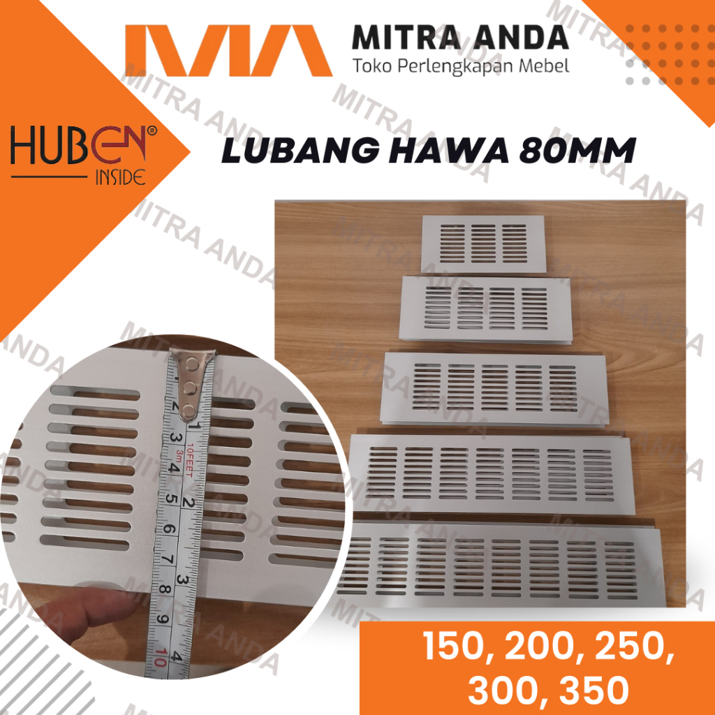 Huben Lubang udara  warna anodize 8 cm | Saringan Lubang Hawa | Angin Alumunium | Ventilasi udara