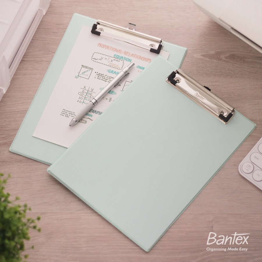 

Bantex Clipboard / Papan Jalan / Papan Ujian A5 Cool Aqua