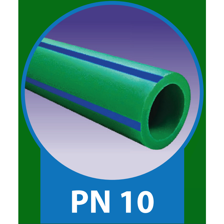 Pipa PPR Rucika Kelen Green PN 10, PN 16, PN 20 Panjang 4M/Batang Ukuran 1 1/2" 50mm, 2" 63mm, 2 1/2