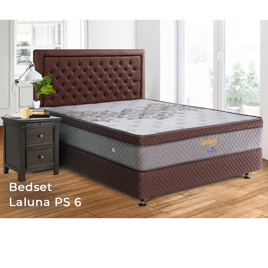 Uniland Springbed Paradise Plushtop - Kasur Spring Bed Matras Full Set