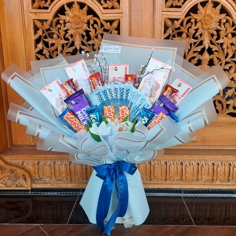 Buket wisuda Bouquet boneka wisuda buket bunga buket cuan buket snack