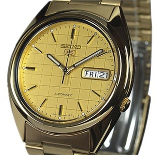 Seiko 5 Classic Gold SNXL72K1 Automatic Stainless Original 38 MM - Jam Tangan Pria