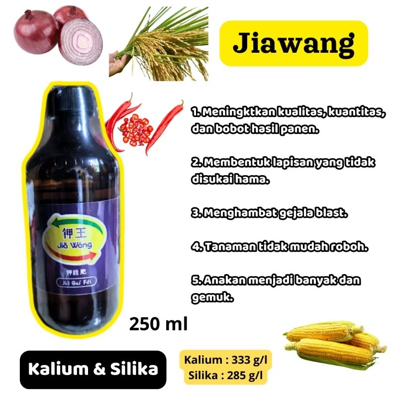 PUPUK KALIUM SILIKA MURNI JIAWANG 250 ml JIA WANG