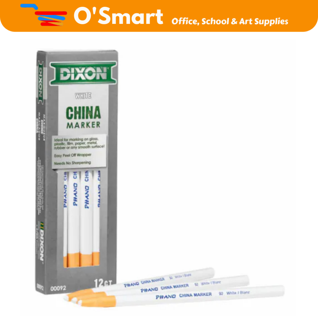 

PENSIL KACA DIXON CHINA MARKER BLACK/WHITE