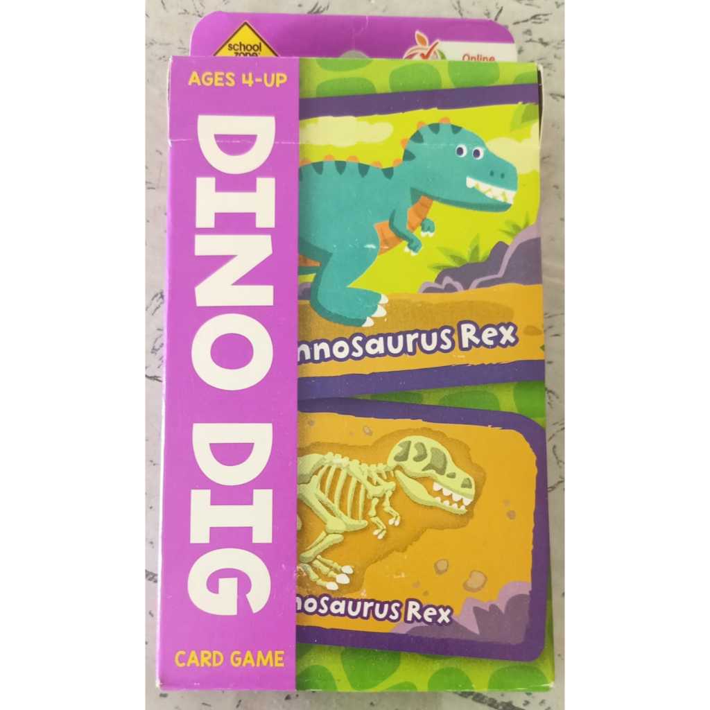 School Zone Flash Card Dino Dig