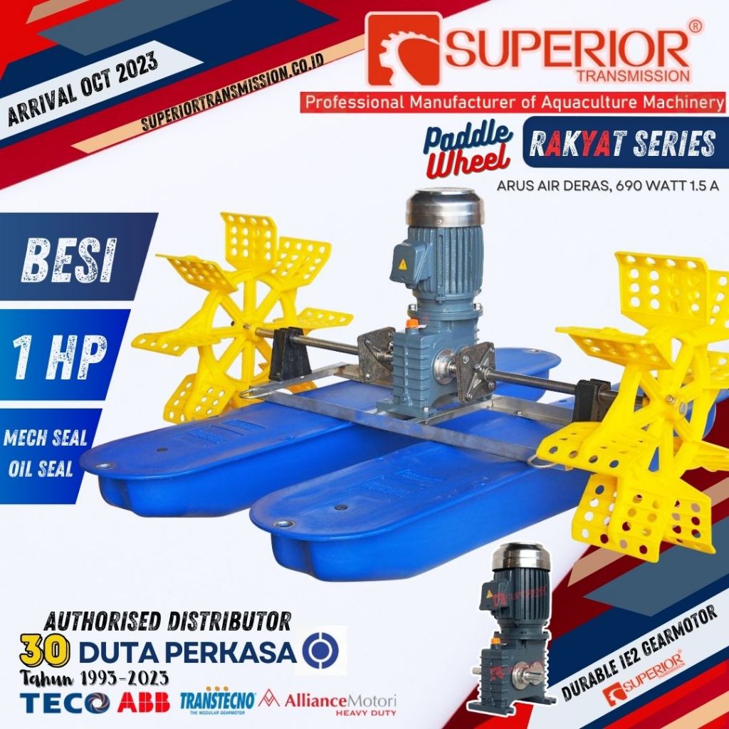 Kincir Air Tambak 1 HP 1 phase 3 phase Besi RKT Superior