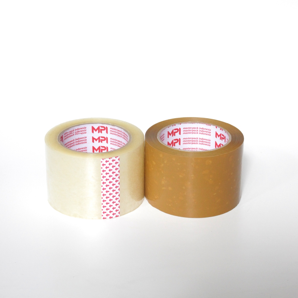 

Lakban Bening 72mm x 100 Yard MPI - Lakban Cokelat 72 mm x 100 Yard Master Pack Indonesia
