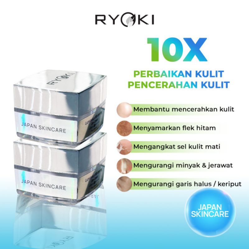 Ryoki Night Cream Krim Malam Pemutih Pembersih Wajah Glowing Korea Skincare BPOM