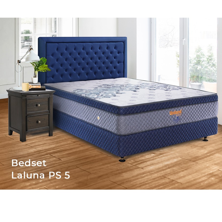 Uniland Springbed Paradise Plushtop Kasur Spring Bed Matras Full Set
