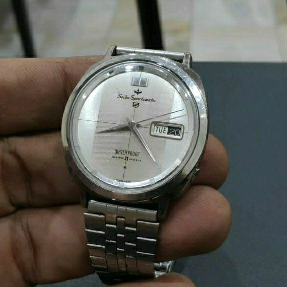 SEIKO SPORTSMATIC 5 21J SEIKOSHA CAL. 410  HAIRLINE DIAL