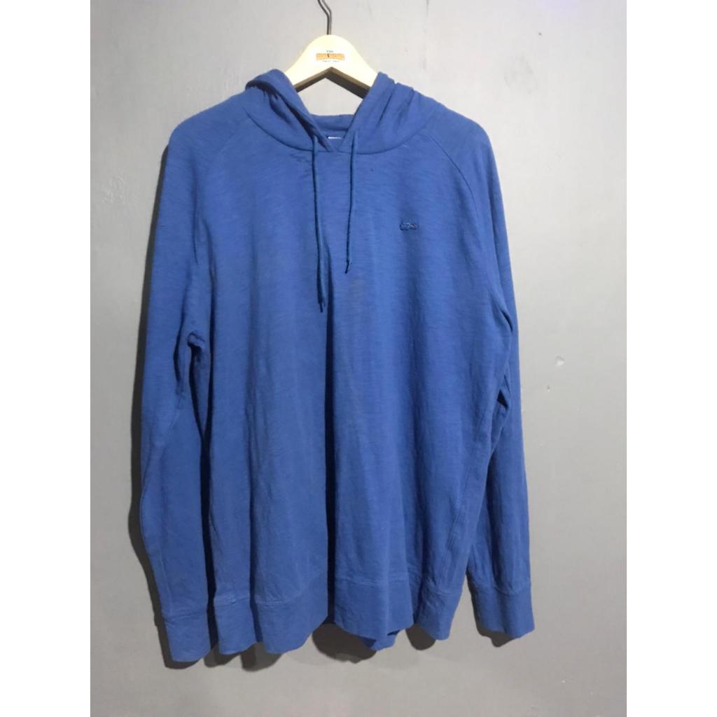 Hoodie Lacoste smal logo biru