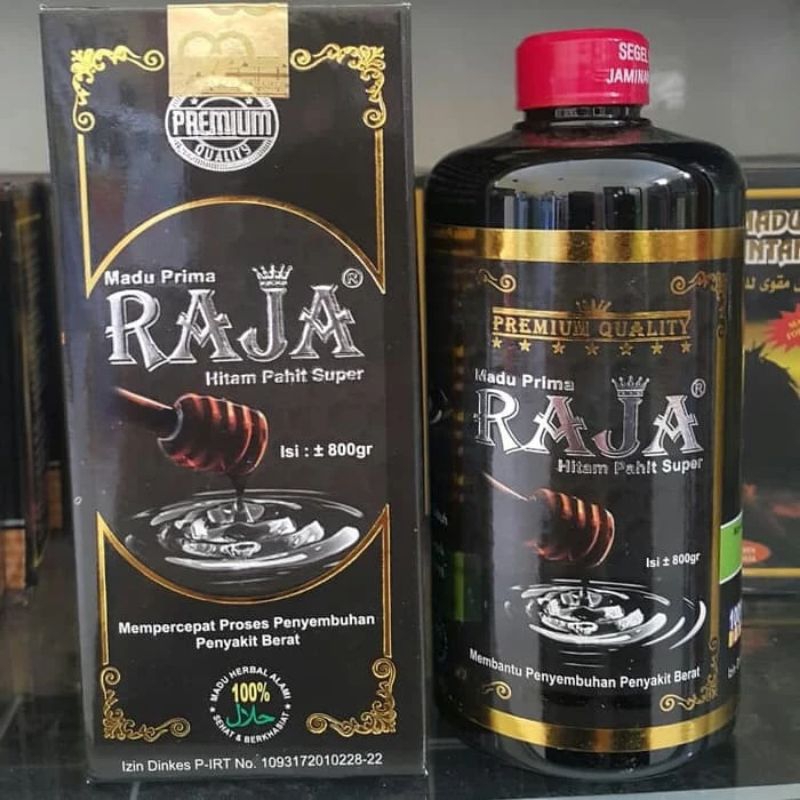 

madu prima raja hitam pahit super 800 gram original