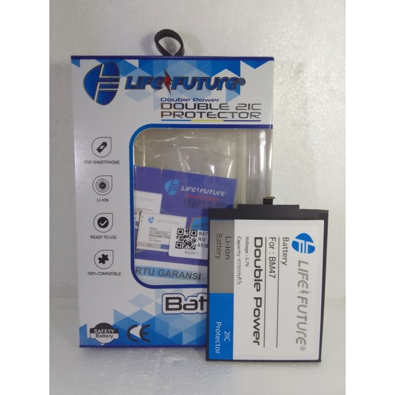 BATRE LF XIAOMI REDMI 3/REDMI 4X / BM47 DOUBLE POWER