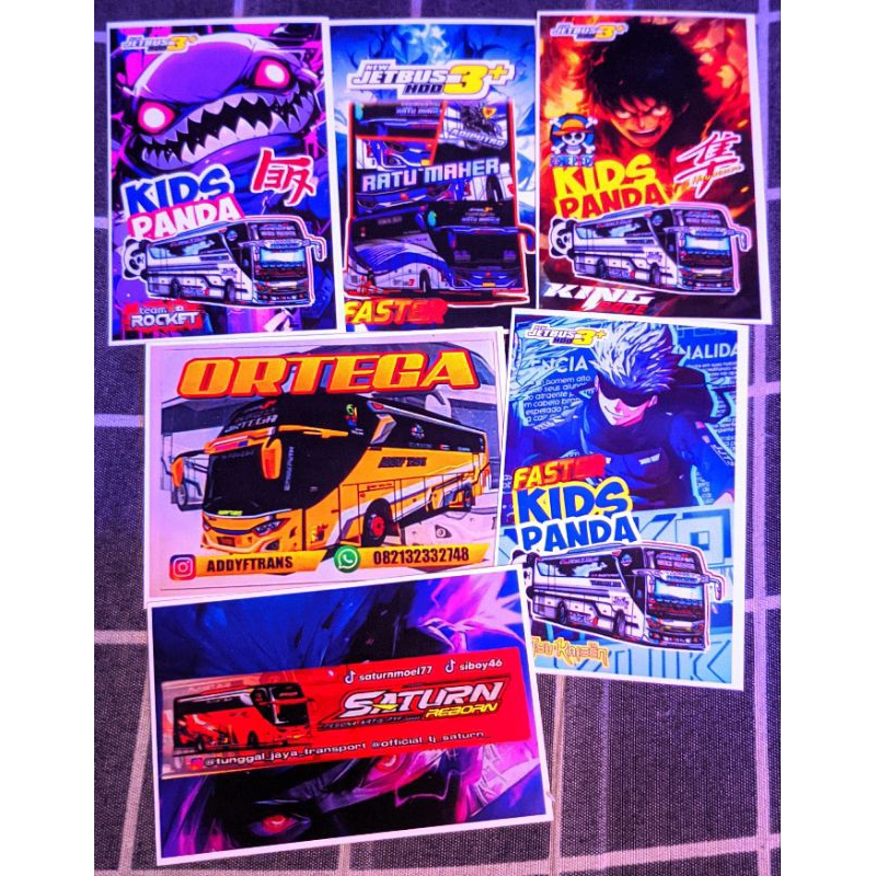 

COD Stiker Buss Busiri premium high quality Keren Terbaru 50 stiker + Bonus Istimewa