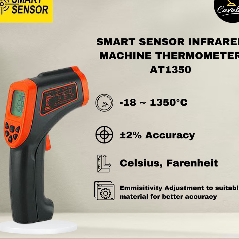 Diskon | FG2 | SMART SENSOR Digital Infrared Thermometer ST390+/ST490+/AT1350 Machine Electrical AC