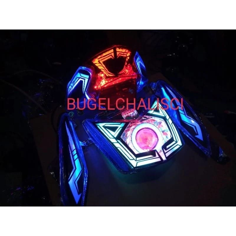 Paket Hemat Lampu depan Belakang Beat fi Custom| Beat fi Lazy | Beat fi 2013-2015 | Beat Fi Lazy Run