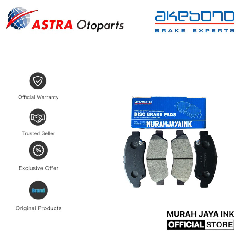 Kampas Rem Depan / Brake Pad AKEBONO HONDA BRIO / SATYA ORIGINAL