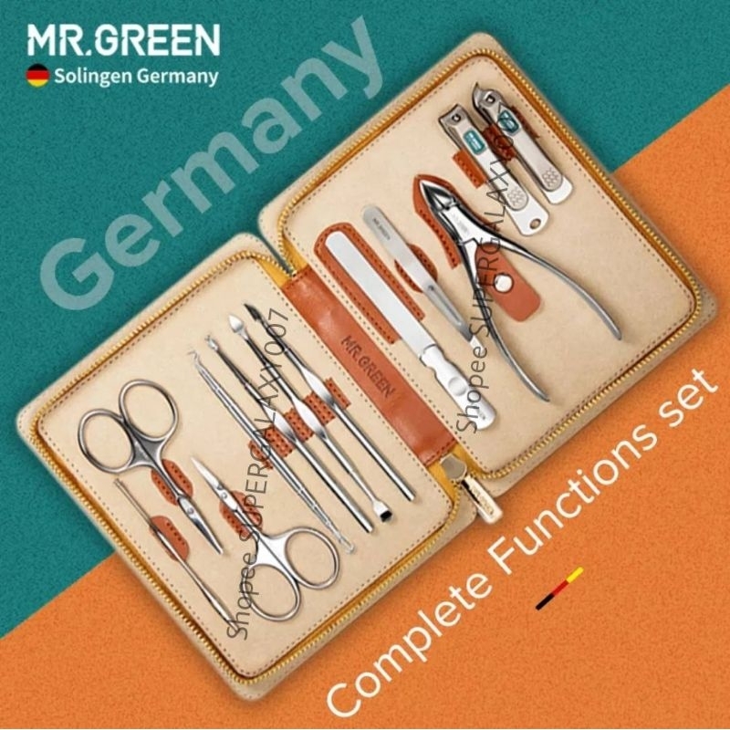 MR. GREEN Gunting Kuku 12in1 Complete Set Soligen Germany Professional Manicure Pedicure MR.GREEN Na