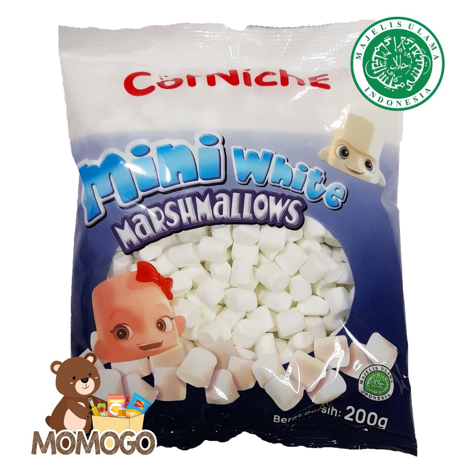 

➙➼✦❃ CORNICHE MINI WHITE MARSHMALLOW 200GR