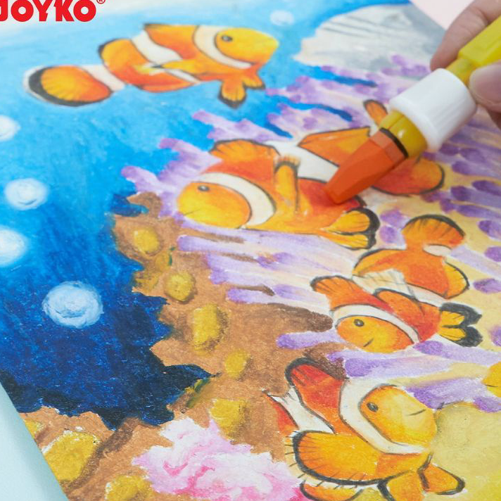 

Grosir Crayon Joyko/Oil Pastel Joyko 55 warna ( 1 set )