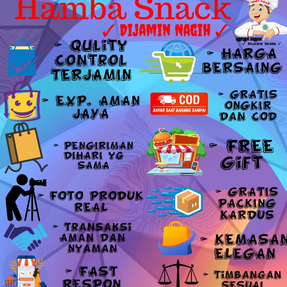 

➦✫✢ PANG PANG 500g / Phang Phang MANIS Jajanan TERLARIS